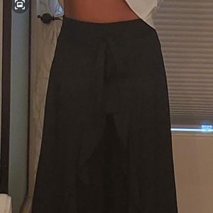 Pants with wrap around skirt